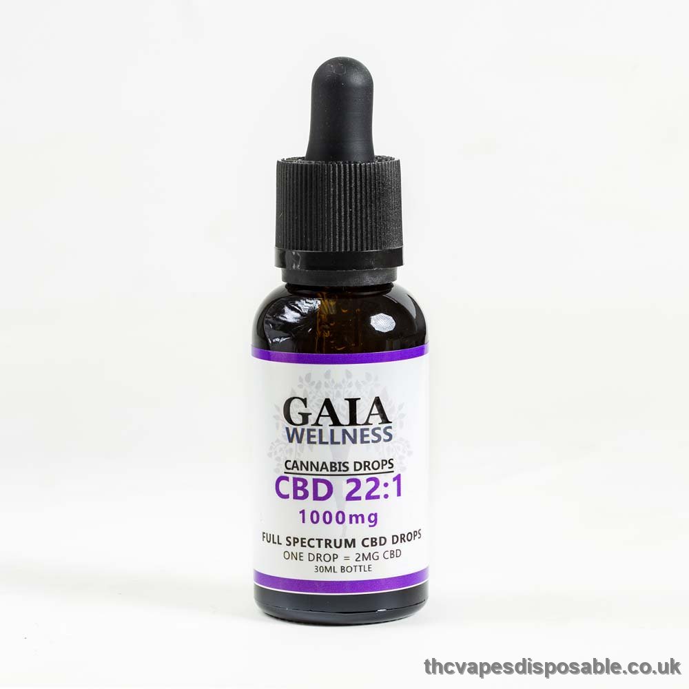 GAIA | FULL SPECTRUM 22:1 CBD:THC DROPS | 1000MG UK