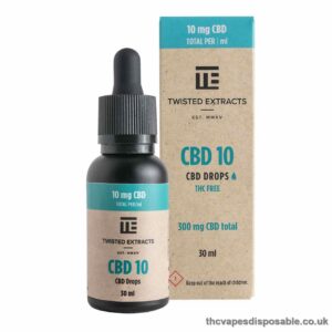 Twisted Extracts Oil Drops CBD UK – Orange (300mg CBD – 30ml)