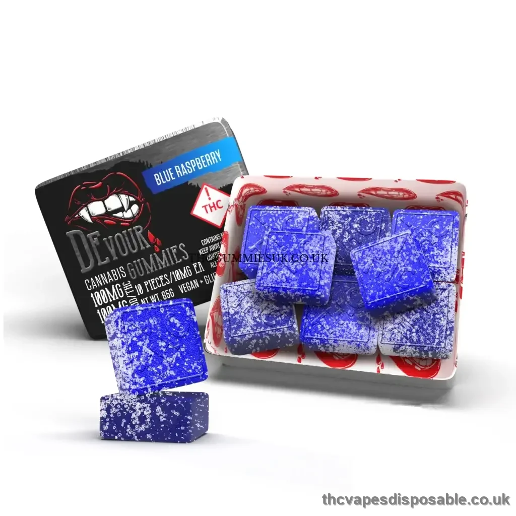 Blue Raspberry 1:1 THC/CBD Gummies UK