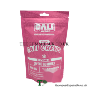 Cali Fields Cali Chews-D9-THC Gummies Watermelon-Hybrid-1000mg UK