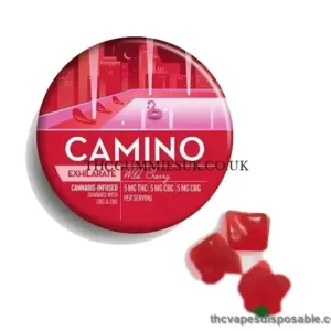 Camino Wild Cherry CBG Exhilarate Gummies UK