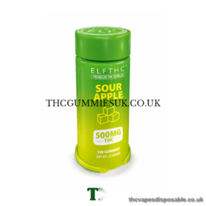 ELF THC Premium THC Edibles 500mg Sour Apple UK