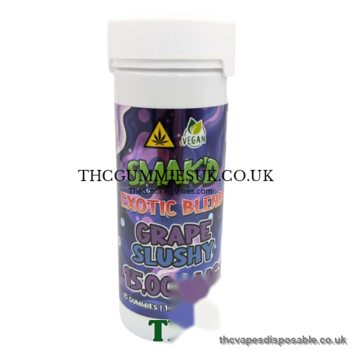 SMAK’D Exotic Blend 15,000mg Gummies-Grape Slushy UK