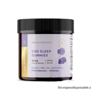 Joy Organics, CBD Sleep Gummies + CBN + THC, Nighttime Berry, Full Spectrum, 30ct, 30mg THC + 90mg CBN + 900mg CBD UK