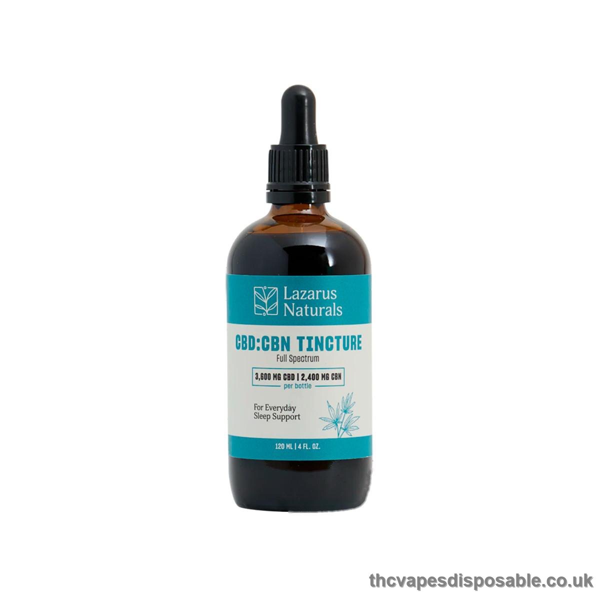 Lazarus Naturals, CBD Sleep Tincture, Full Spectrum, 4fl oz, 2400mg CBN + 3600mg CBD UK