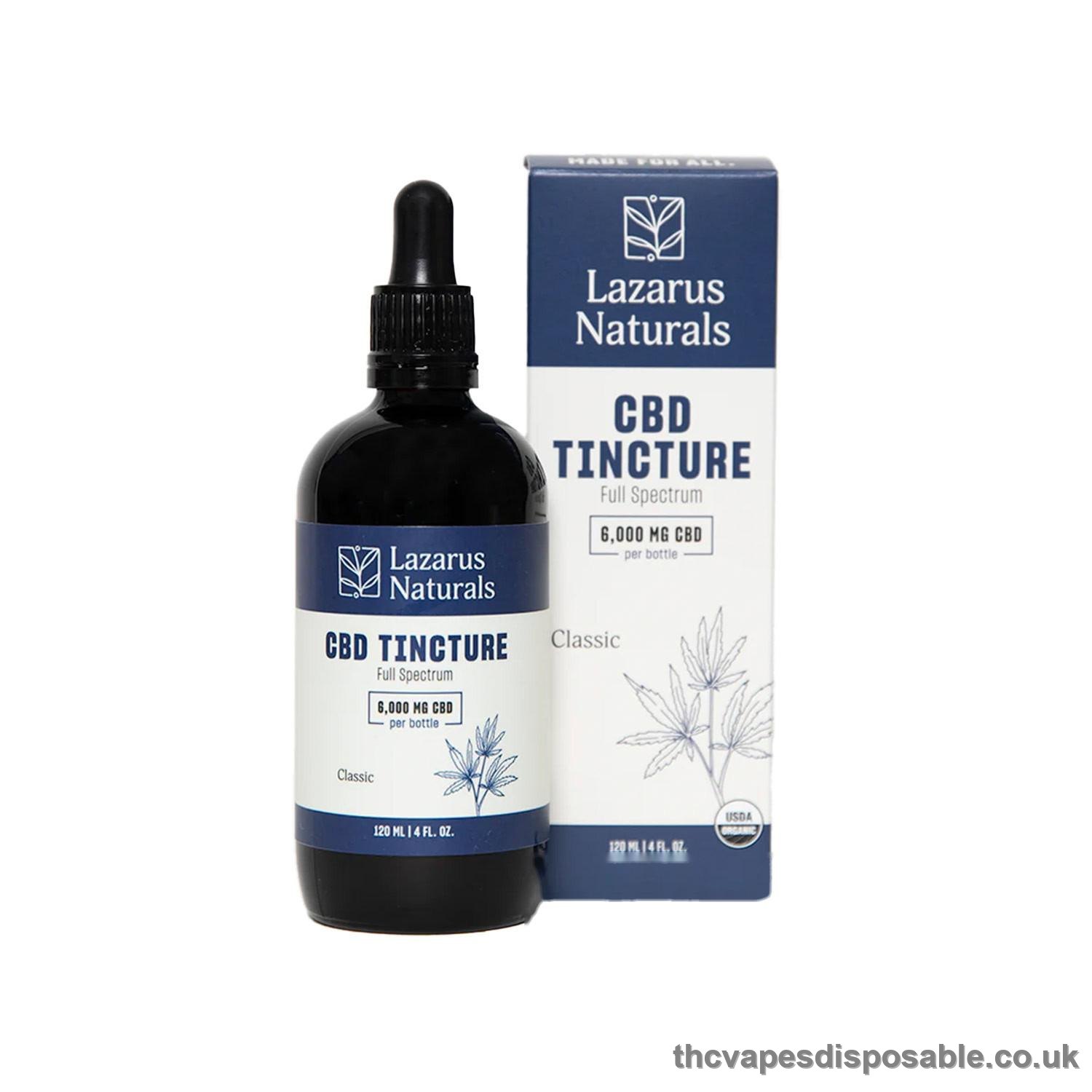 Lazarus Naturals, CBD Tincture, Full Spectrum, 4fl oz, 6000mg CBD UK
