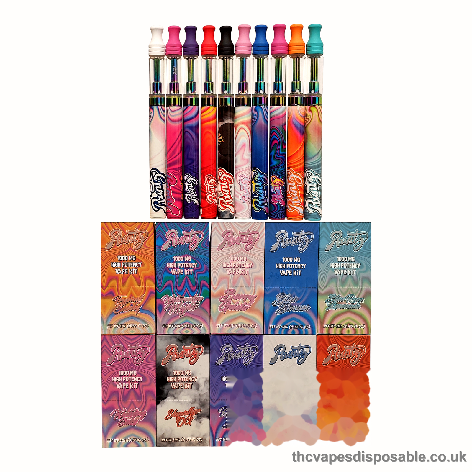 CHEAP BULK EMPTY RUNTZ VAPE KITS (1ML EMPTY) UK