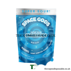 Space Gods D9/CBD 900mg Gummies Blue Razz UK