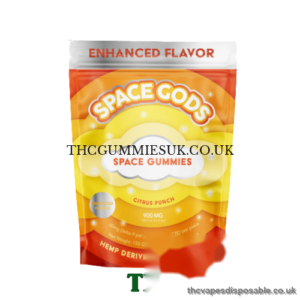 Space Gods D9/CBD 900mg Gummies Citrus Punch UK