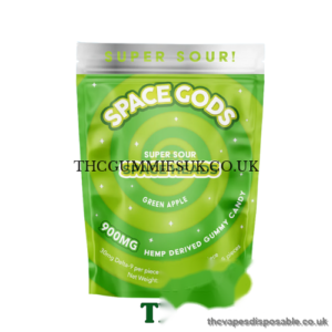 Space Gods D9/CBD 900mg Gummies Green Apple UK