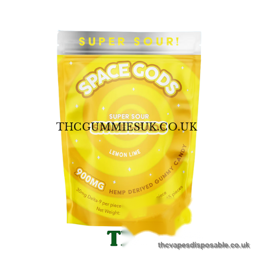 Space Gods D9/CBD 900mg Gummies Lemon Lime UK