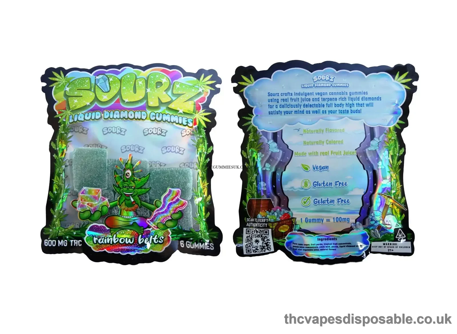 Sourz Gummies Rainbow Belt UK