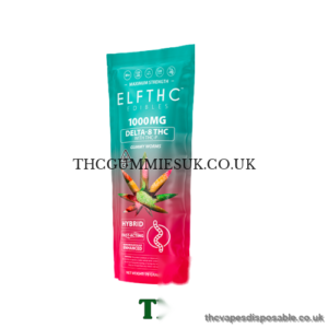 ELF THC Delta 8 + THCP Gummy Worms Gummies-1000MG Hybrid UK