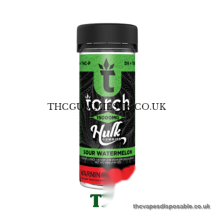 Torch Live Resin D9 + THCP Hulk Gummies 15000mg-Sour Watermelon UK