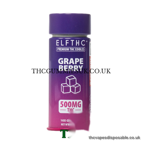 ELF THC Premium THC Edibles 500mg Grape Berry UK