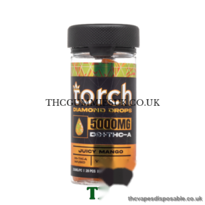 Torch Diamond Drops D9 + THCP 5000mg Gummies Juicy Mango UK